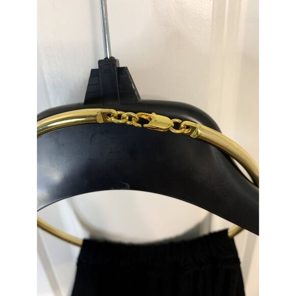 Calvin Klein Black Halter Dress Gold Metal Neck Ring Size 6 - NWT - Picture 6 of 8